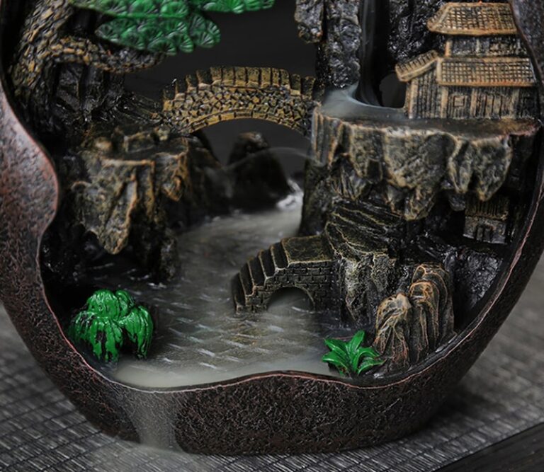 Encensoir à Reflux de Fumée en Résine, pour la Décoration de la Maison, Artisanal 6