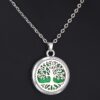 Pendentif diffuseur huile essentielle en argent