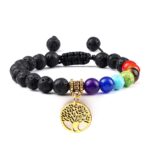 Bracelets d'arbre de vie de 7 chakras en pierre naturelle Reiki, perles de guérison, Bracelets pour femmes et hommes, Bracelet de Yoga, bijoux de méditation, cadeau 29