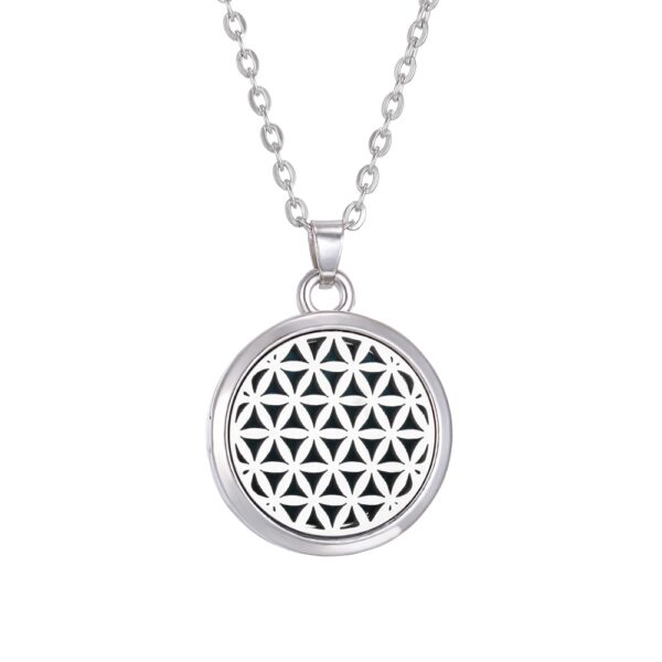 Pendentif diffuseur huile essentielle en argent