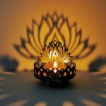 Bougeoir rétro creux sculpté bouddha Ghee, support de lampe, décoration de bureau, ornements, fournitures bouddhistes, cadeau 3