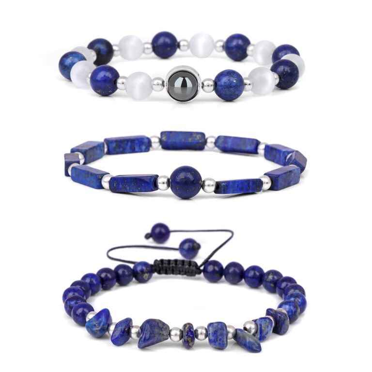 Ensemble de Bracelets améthystes naturels pour femmes et hommes, bijoux de méditation, de Yoga, de perte de poids 18