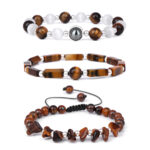Ensemble de Bracelets améthystes naturels pour femmes et hommes, bijoux de méditation, de Yoga, de perte de poids 11