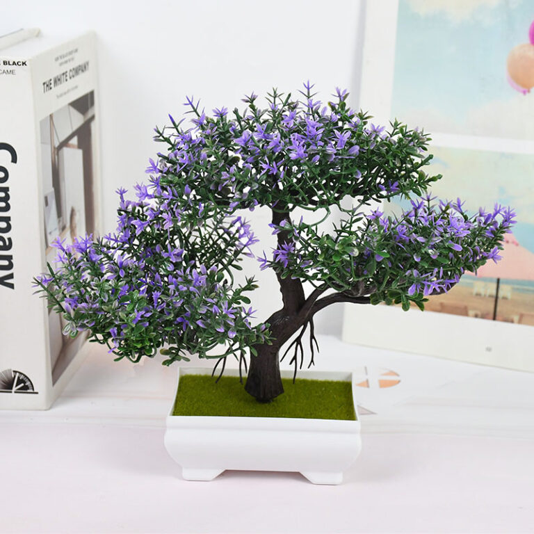 Plantes artificielles bonsaï, petit arbre, fausses fleurs, ornements en Pot pour la maison, décoration de Table, décor de jardin d'hôtel 13