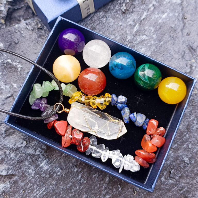 Lot de 11 pendentifs hexagonaux en pierre de cristal naturel, coffret cadeau, Bracelet Chakras, Quartz, ornements minéraux, colliers 11