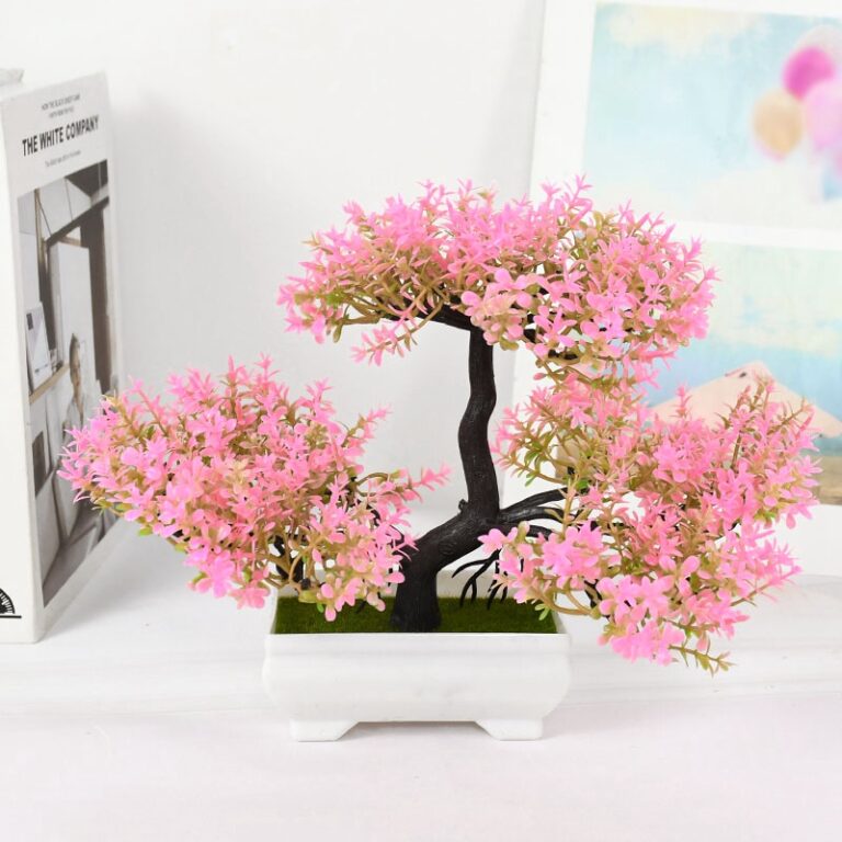 Plantes artificielles bonsaï, petit arbre, fausses fleurs, ornements en Pot pour la maison, décoration de Table, décor de jardin d'hôtel 7