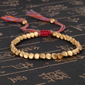 Bracelet tibétain en perle de cuivre